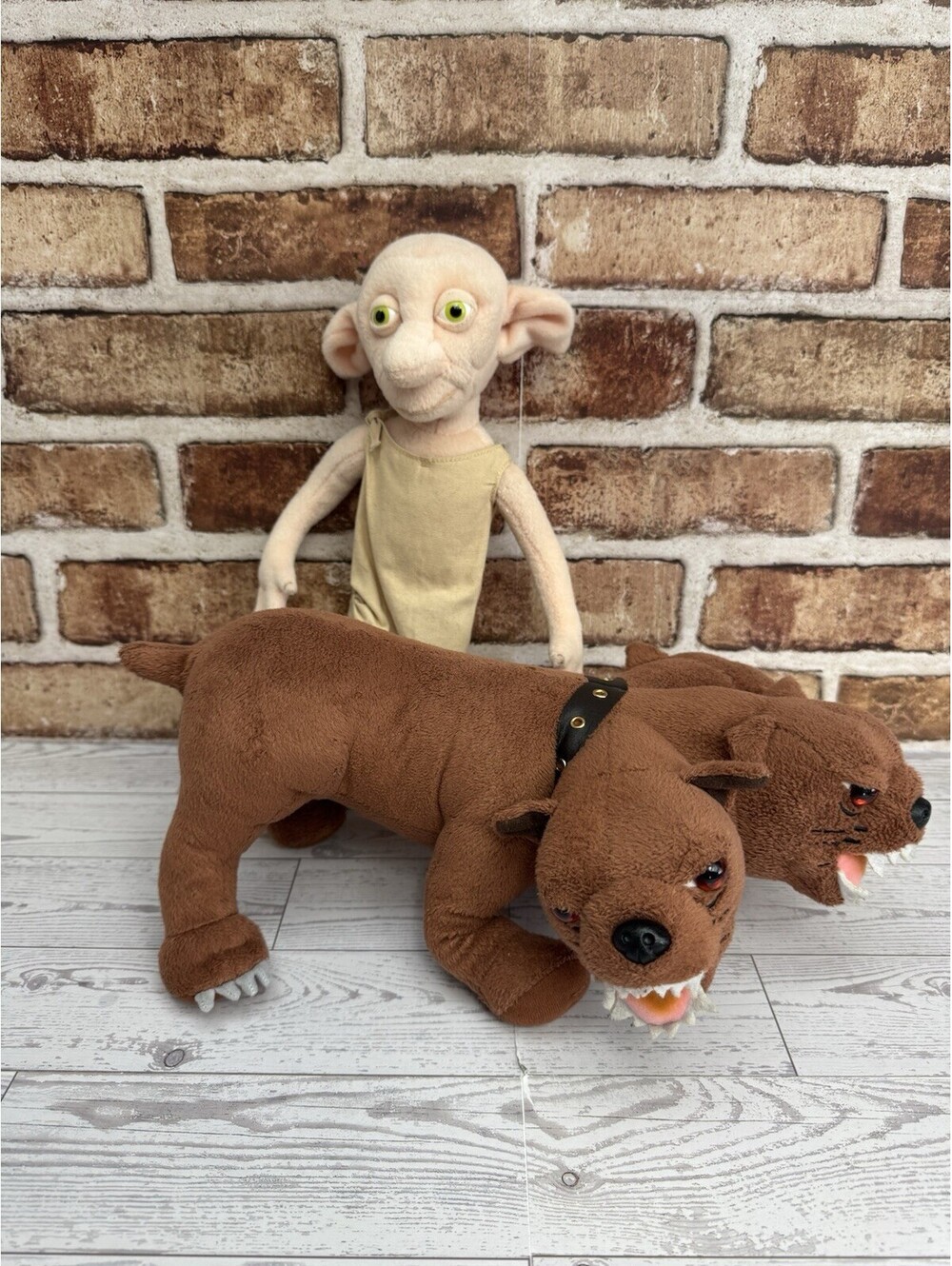 Harry Potter Noble Collection Fluffy 3 Headed Dog “Fluffy” Large Plush & Dobby